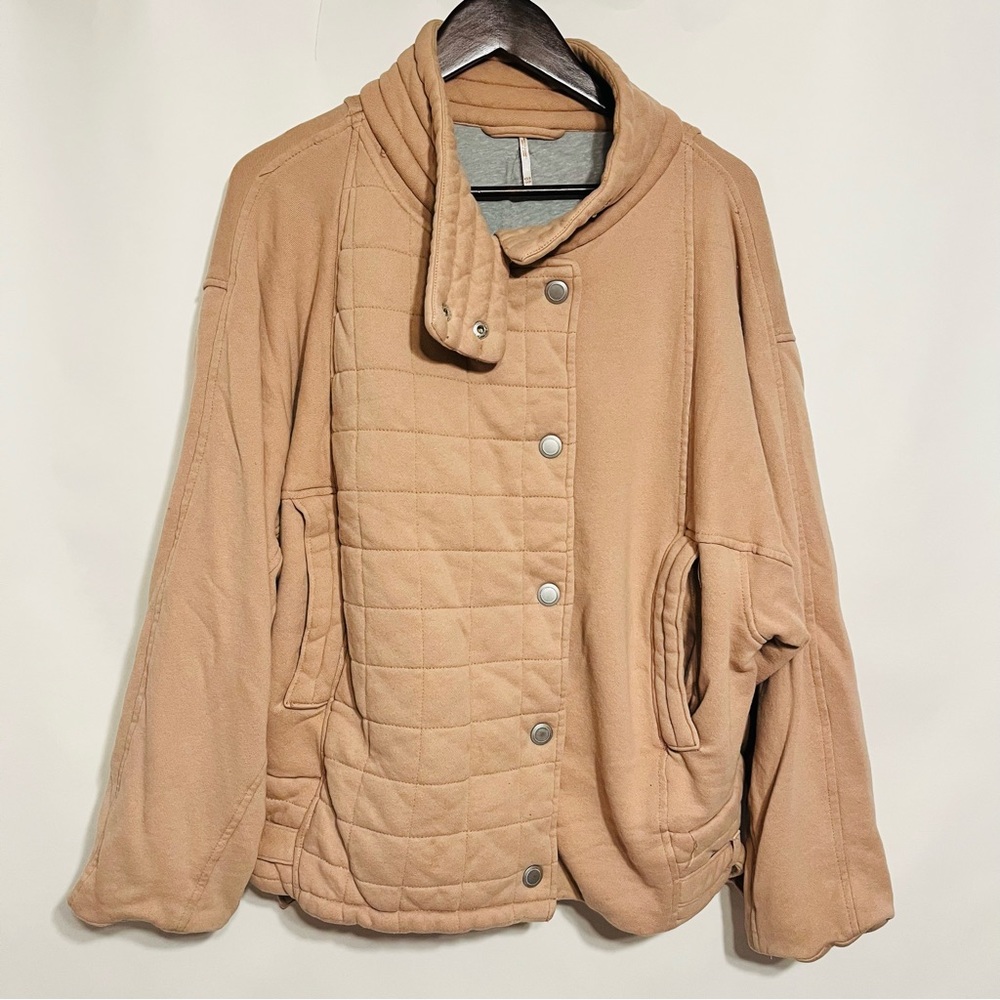 Free People Knit Quilted Jacket